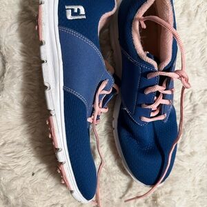 FootJoy Navy and Pink Women's Golf Sneakers